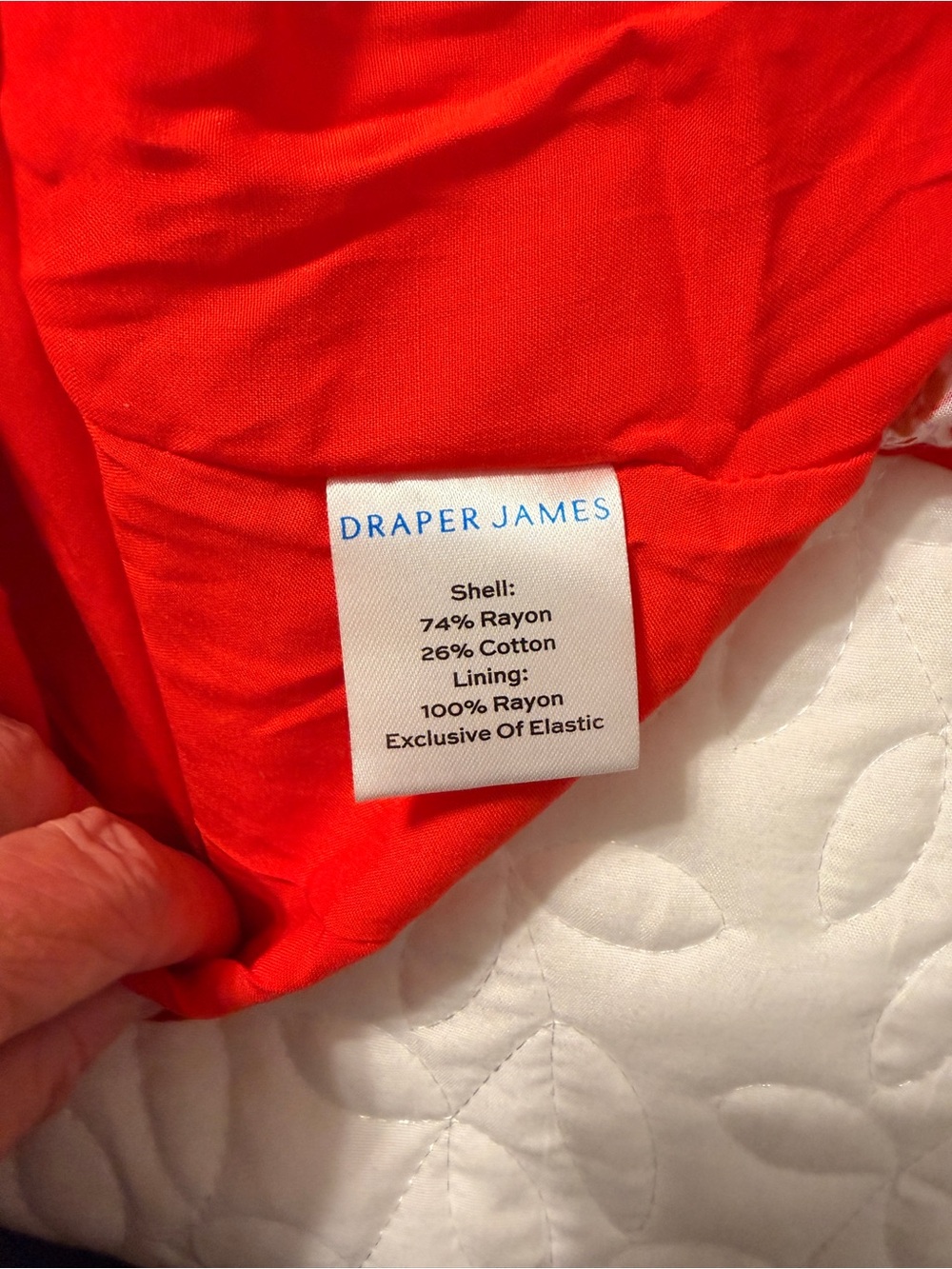 Draper James Red Floral Smocked Waist Midi Dress Size Small NWT - Picture 6 of 6